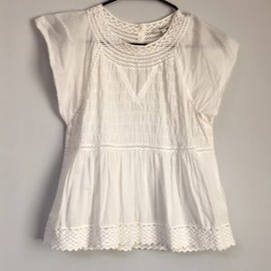 Madewell Cotton Voile Peasant Top